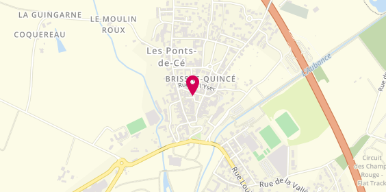 Plan de Caisse d'Epargne Brissac Quince, 4 place Jean Dupé, 49320 Brissac Loire Aubance