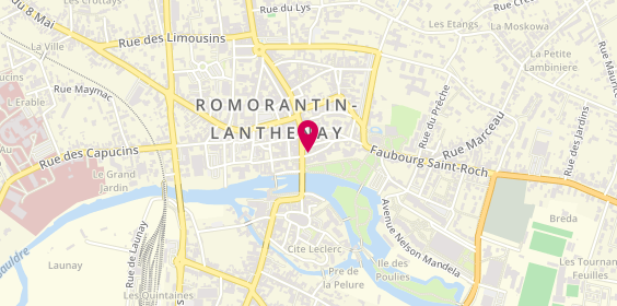 Plan de Centre de Santé Dentaire, 2 Bis Rue de la Résistance, 41200 Romorantin-Lanthenay
