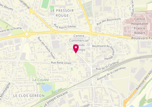 Plan de AXA Assurance Thierry BARDET, 147 Rue du Général Hagron, 44150 Ancenis-Saint-Géréon