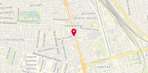 Plan de AVIVA Debroise - Canton Agents Généraux, 73 Bis Avenue Grammont, 37000 Tours