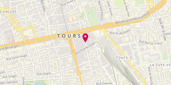 Plan de AXA Assurance et Banque Eric THOMAS, 8 Rue Michelet, 37000 Tours