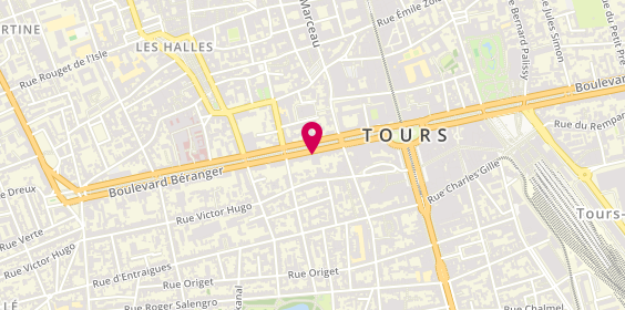 Plan de Caisse d'Epargne (Agence de Tours Beranger), 36 Boulevard Béranger, 37000 Tours