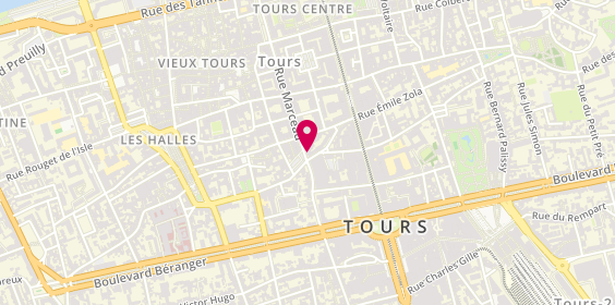 Plan de Carac, 62 Rue Marceau, 37000 Tours