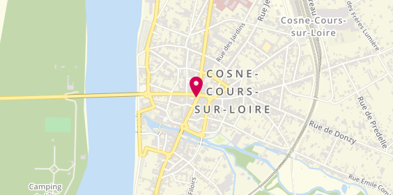 Plan de MAAF Assurances COSNE SUR LOIRE, 43 Rue Saint-Jacques, 58200 Cosne-Cours-sur-Loire