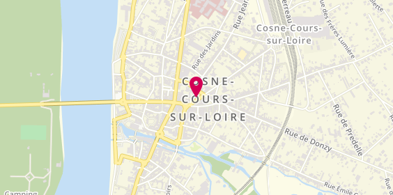Plan de Cabinet Mathias Moreau Assurances, 3 Rue du 14 Juillet 58205, 58200 Cosne-Cours-sur-Loire