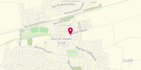 Plan de Caisse d'Epargne (Agence de Notre Dame d'Oe), 3 Rue de l'Égalité, 37390 Notre-Dame-d'Oé