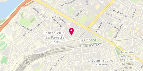 Plan de AXA Assurance et Banque Tristan-Hamon, 25 Rue d'Anjou, 49100 Angers