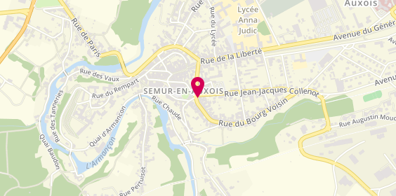Plan de AXA Assurance et Banque PASCAL Jérôme, 5 Rue du Bourg Voisin, 21140 Semur-en-Auxois