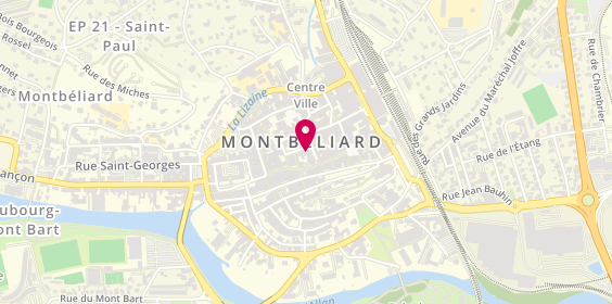 Plan de Caisse d'Epargne Montbeliard Centre, 10 place Saint-Martin, 25200 Montbéliard