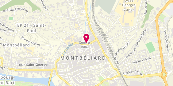 Plan de MMA Assurances MONTBELIARD ETUVE, 5 Rue de l'Étuve, 25200 Montbéliard