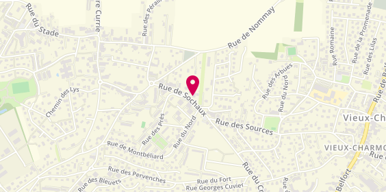 Plan de Caisse d'Epargne Grand Charmont, 19 Rue de Sochaux, 25200 Grand-Charmont