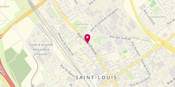 Plan de Agence Groupama Saint Louis, 58 Rue de Mulhouse, 68300 Saint-Louis