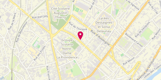 Plan de Aréas Assurances, 39 avenue du Maréchal Leclerc, 41000 Blois