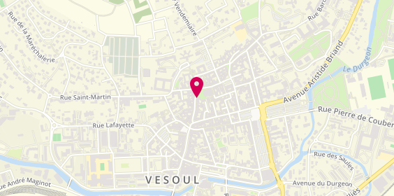 Plan de Mutuelle de Poitiers Assurances, 1 place de l'Église, 70000 Vesoul