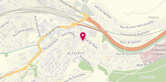 Plan de Agence Groupama Altkirch, 6 A Rue de Givet, 68130 Altkirch