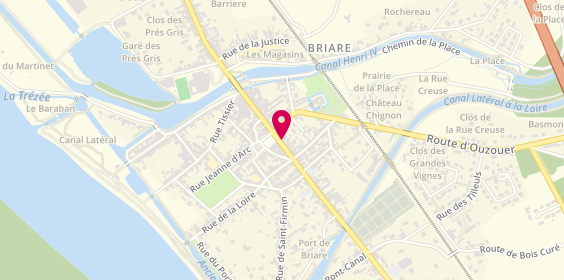 Plan de AXA Assurance et Banque GOKBAK Hatice, 45 Rue de la Liberté, 45250 Briare