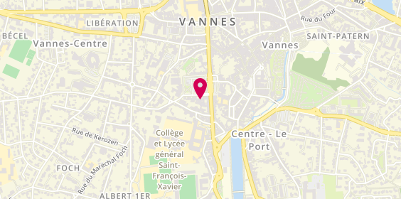 Plan de Agence Habitat 56, 11 place de la République, 56000 Vannes