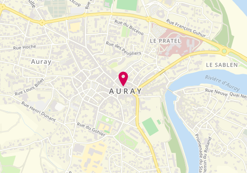 Plan de M.B.A Mutuelle - Mutuelle à Auray, 32 place de la République, 56400 Auray