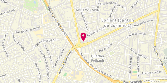 Plan de Axa Drean Pennobert, 121 avenue Général de Gaulle, 56100 Lorient