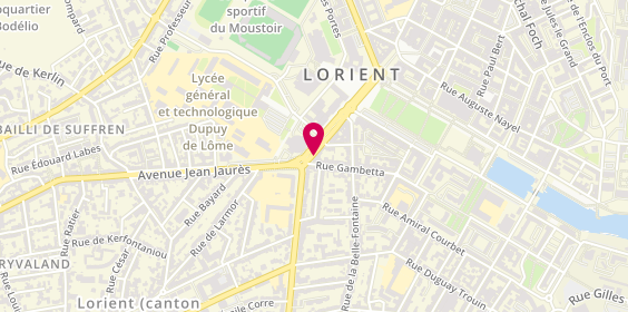 Plan de GMF Assurances LORIENT MERVILLE, 20 avenue Anatole France, 56100 Lorient