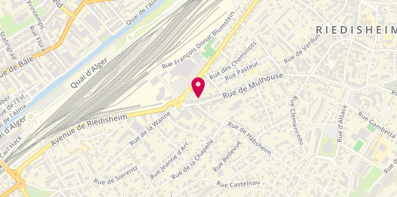 Plan de AXA Assurance et Banque Fabrice GREFFE, 6 Rue de Mulhouse, 68400 Riedisheim