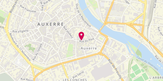 Plan de MAAF Assurances AUXERRE, 45 Rue du Pont, 89000 Auxerre
