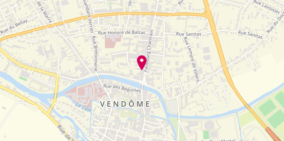 Plan de Caisse d'Epargne Vendome-Faubourg-Chartrain, 8 Faubourg Chartrain, 41100 Vendôme