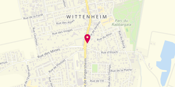 Plan de Agence Groupama Wittenheim, 39 Rue de Kingersheim, 68270 Wittenheim