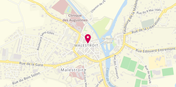 Plan de Caisse d'Epargne Malestroit, 4 Rue Saulnerie, 56140 Malestroit