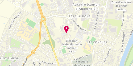 Plan de Mutuelle Releya, 3 avenue de la Font Sainte-Marguerite, 89000 Auxerre