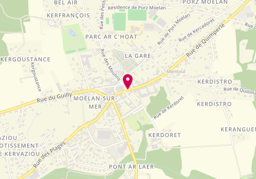 Plan de Agence Moelan Sur Mer, 5 Rue des Écoles, 29350 Moëlan-sur-Mer