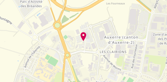 Plan de Agence Groupama Auxerre, 5 Rue Paul Henri Spaak, 89000 Auxerre