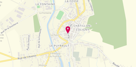 Plan de AXA Assurance et Banque GOKBAK Hatice, 45 Rue Jean Jaurès, 45230 Châtillon-Coligny