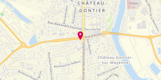 Plan de AXA Assurance et Banque Stéphane FOURNIER, 20 avenue du Maréchal Joffre, 53200 Château-Gontier-sur-Mayenne