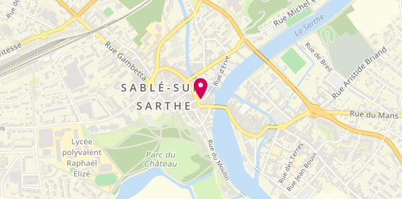 Plan de Agence de Sable Sur Sarthe, 15 place Raphaël Elize, 72303 Sablé-sur-Sarthe