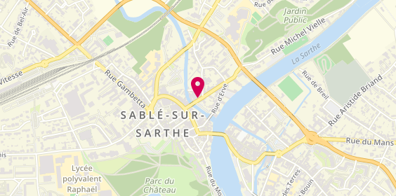 Plan de MAAF Assurances SABLE SUR SARTHE, 18-22 Rue Michel Vielle, 72300 Sablé-sur-Sarthe
