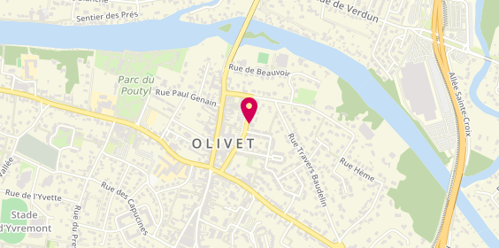 Plan de Agence Olivet, 107 Rue Jules Marie Simon, 45160 Olivet