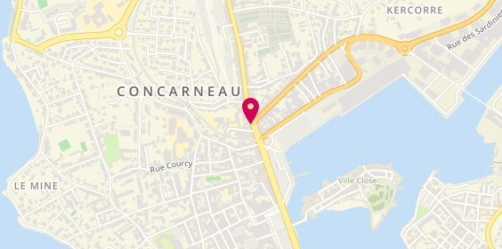 Plan de MMA, 3 avenue de la Gare, 29900 Concarneau
