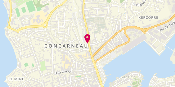 Plan de Sarrut Assurances, 33 avenue de la Gare, 29900 Concarneau