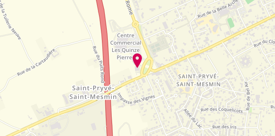 Plan de MAPA Assurances Orléans, 7 avenue du Traité de Rome, 45750 Saint-Pryvé-Saint-Mesmin