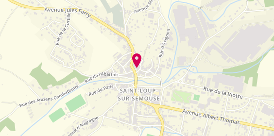 Plan de Groupama Grand Est, 14 place de l'Église, 70800 Saint-Loup-sur-Semouse