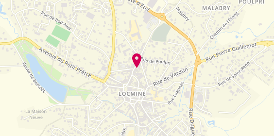 Plan de Agence Groupama Locminé, 24 Rue General de Gaulle, 56500 Locminé