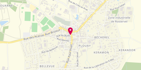 Plan de AXA Assurance et Banque Aureart - le Galliard - Cavaillé - le Bris, 12 place de la Mairie, 56240 Plouay