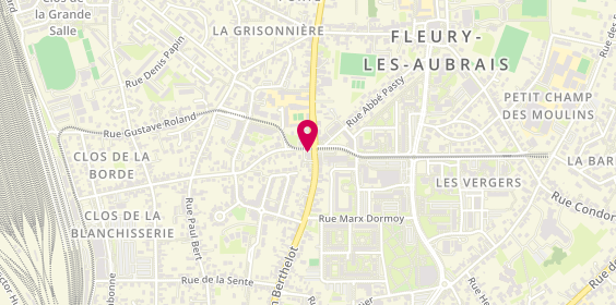 Plan de Agence Fleury Les Aubrais, 143 Bis Rue Marcelin Berthelot, 45400 Fleury-les-Aubrais