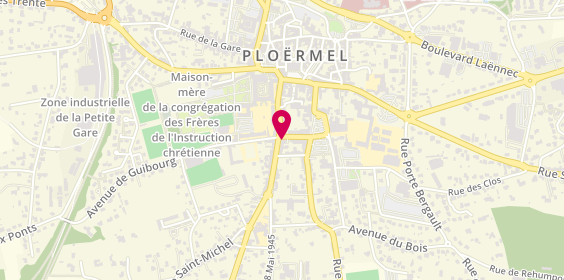 Plan de MAAF Assurances PLOERMEL, 33 Rue Général Dubreton, 56800 Ploërmel