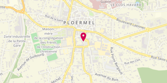 Plan de AXA Assurance et Banque Julien RUAULT, 28 place de la Mairie, 56800 Ploërmel