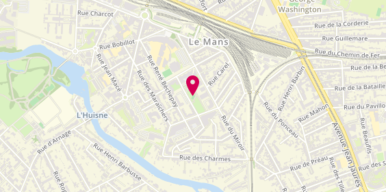 Plan de Centre de Traitement Mgen 72, 12 Rue Ferdinand de Lesseps, 72100 Le Mans