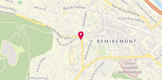 Plan de AXA Assurance et Banque Mickaël RAMOS, 6 Rue de la Mouline, 88200 Remiremont