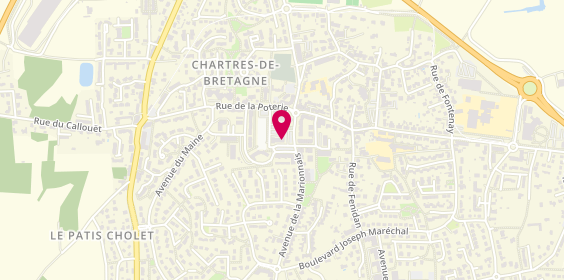 Plan de Caisse d'Epargne Chartres-de-Bretagne, 6 E avenue de la Marionnais, 35131 Chartres-de-Bretagne