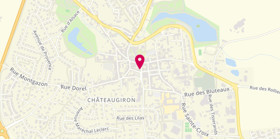 Plan de Agence Groupama Chateaugiron, 1 Rue Francis Guérault, 35410 Châteaugiron